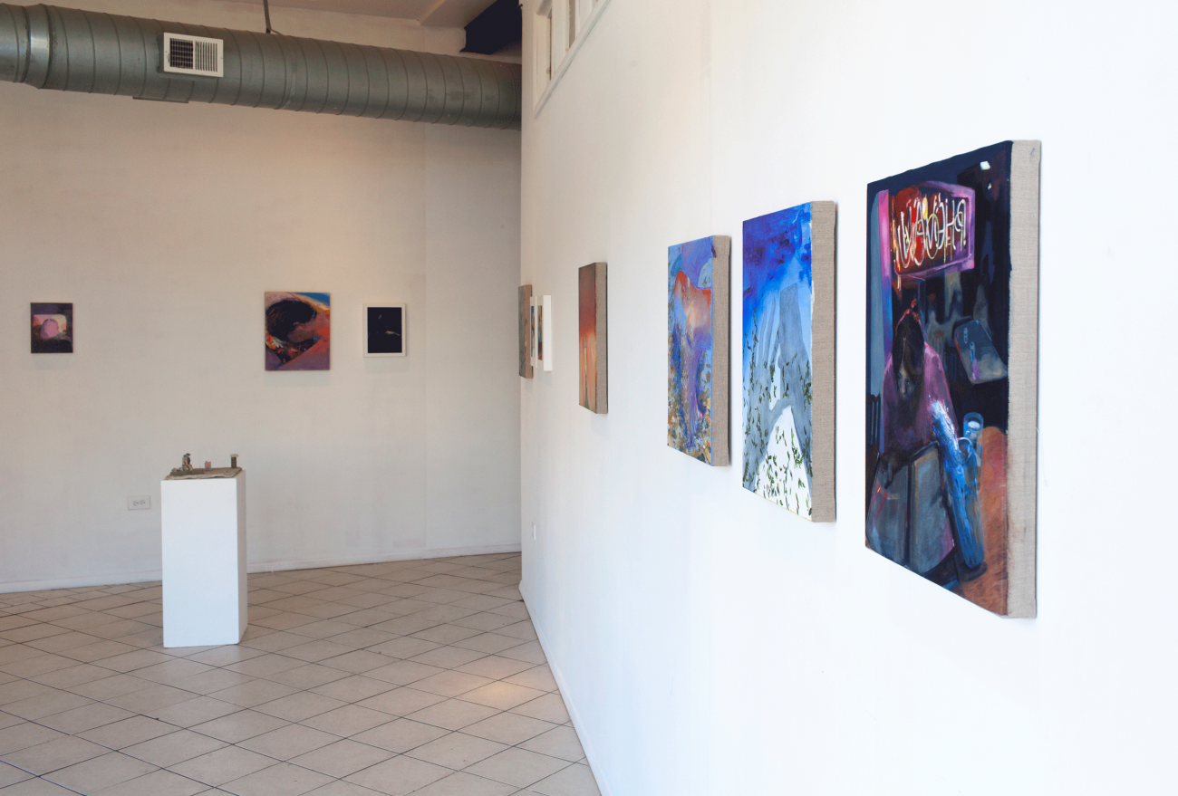 Documentation of Chantal Wnuk’s work as installed in the exhibition “A Beach For Me (and maybe you)” at Ignition Projects Gallery